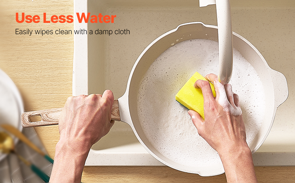 Набір каструль та сковорідок VEVOR з нержавіючої сталі (19 предметів) з кришками з термостійкого скла, антипригарне покриття, для кухні та кемпінгу, підходить для приготування соусів, тушкування та варіння (білий)