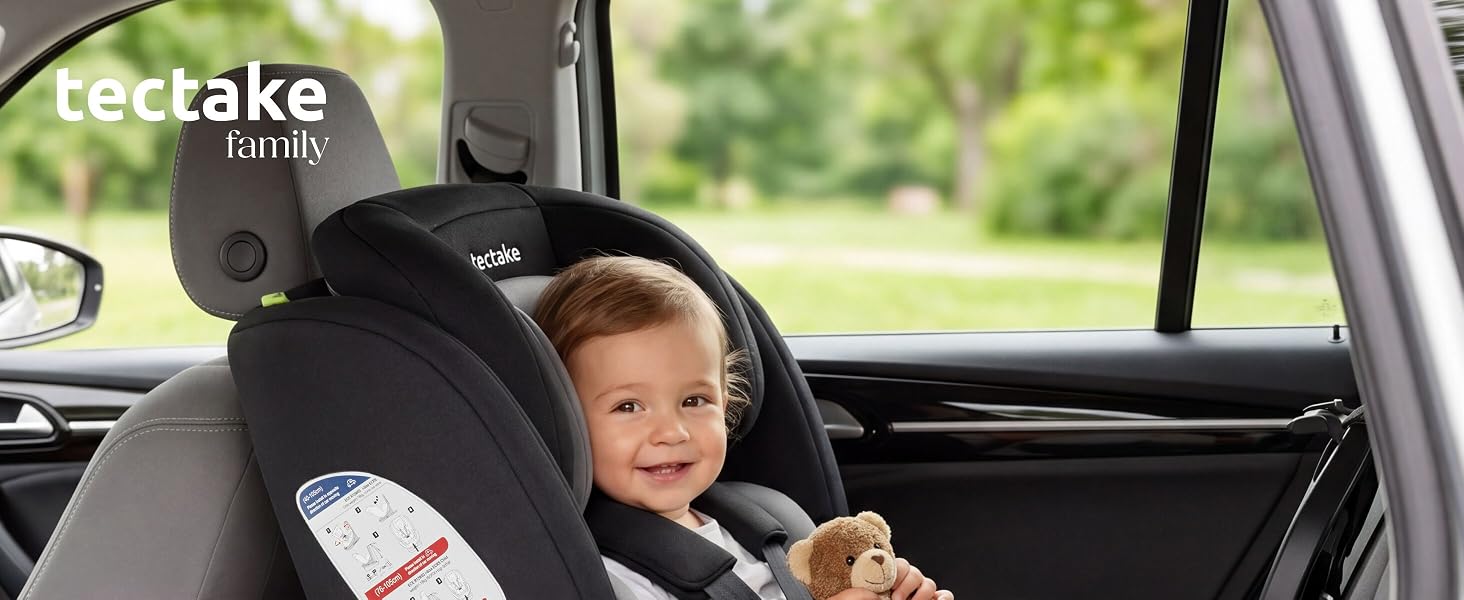 Дитяче автокрісло tectake® поворотне на 360°, i-Size, кріплення ISOFIX, до 150 см