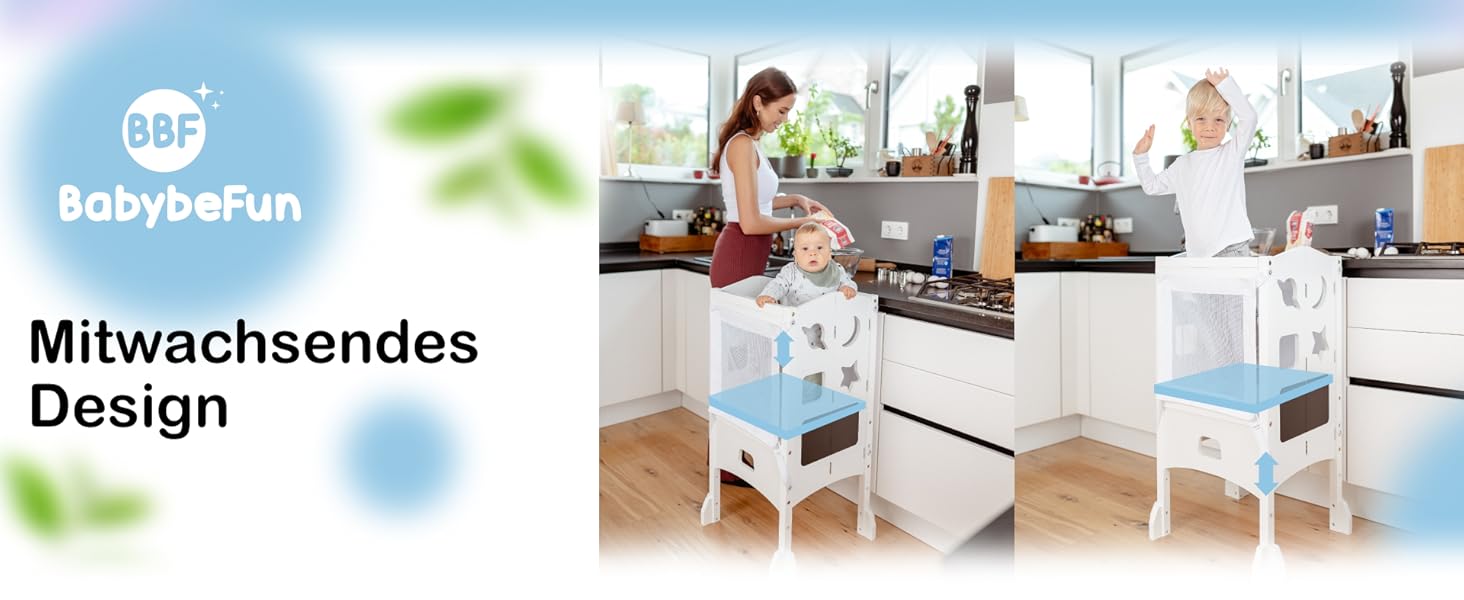 Навчальний столик-сходинка для дітей від 1 року - стійкий, збірно-розбірний, з сіткою безпеки 360°, білий