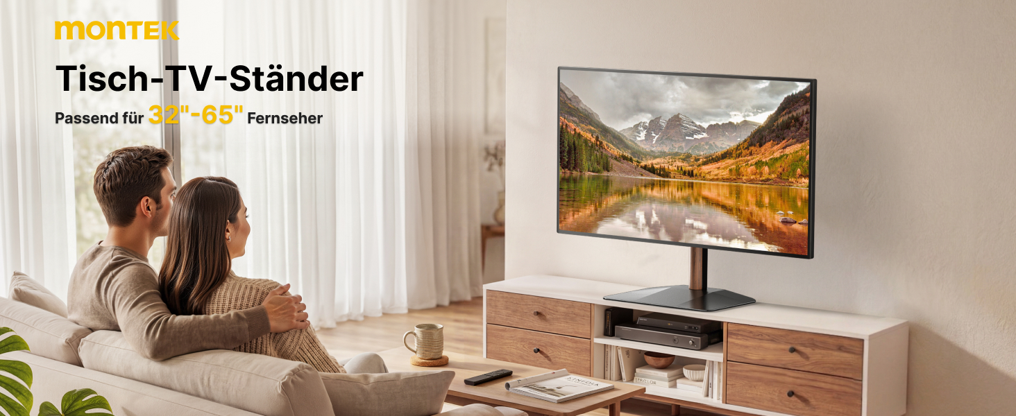 Настільна підставка для телевізора monTEK для LCD LED OLED ТВ від 32 до 65 дюймів