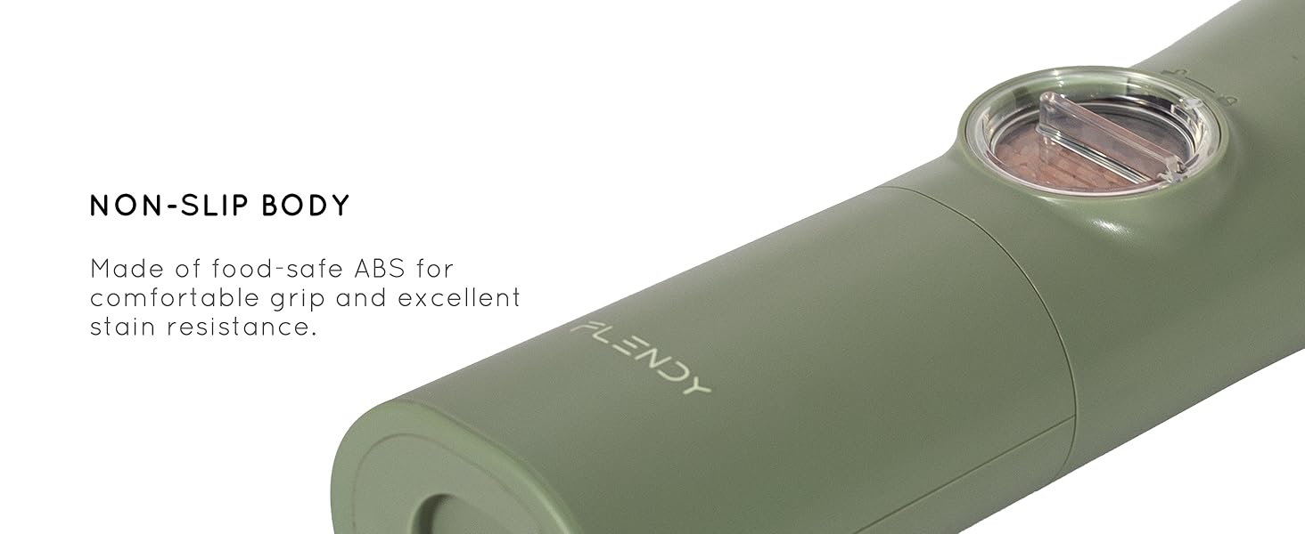 Електричні мельниці для солі та перцю Flendy, 2 шт. з USB-C зарядкою, для сухих спецій (чебрець)