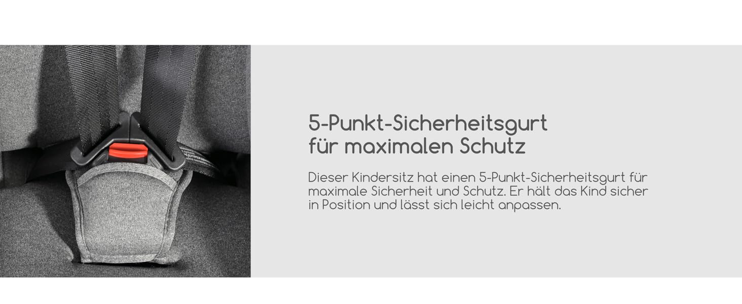 Автокрісло Lorelli Adventure i-Size 9-36кг, сіре - з регульованою підголівником та 5-точковим ременем безпеки