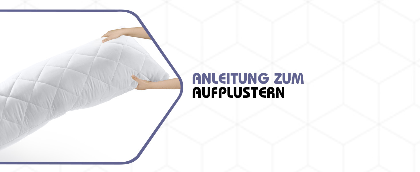 Подушка для вагітних та сну Utopia Bedding, стегана подушка-обіймашка для сну на боці, м'який поліестер, 40x145 см, біла