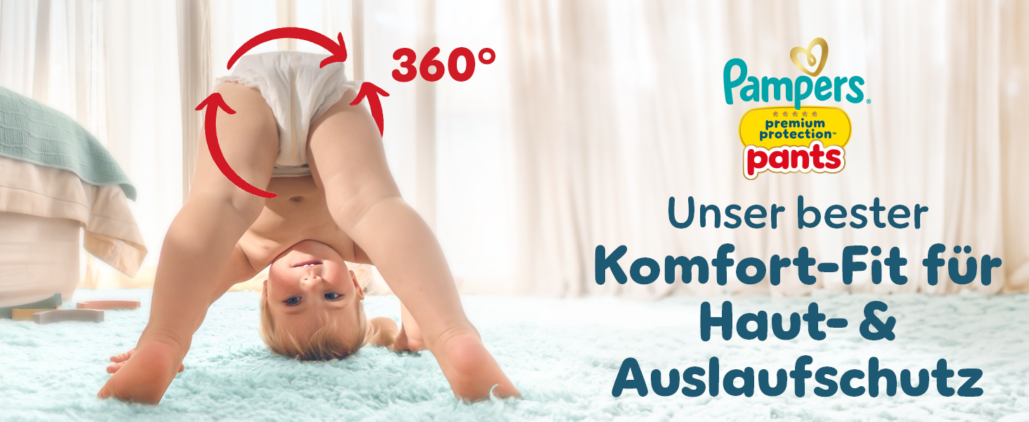 Підгузки-трусики Pampers Premium Protection Pants, розмір 6 (13-19 кг), 132 шт, преміум-захист та комфорт