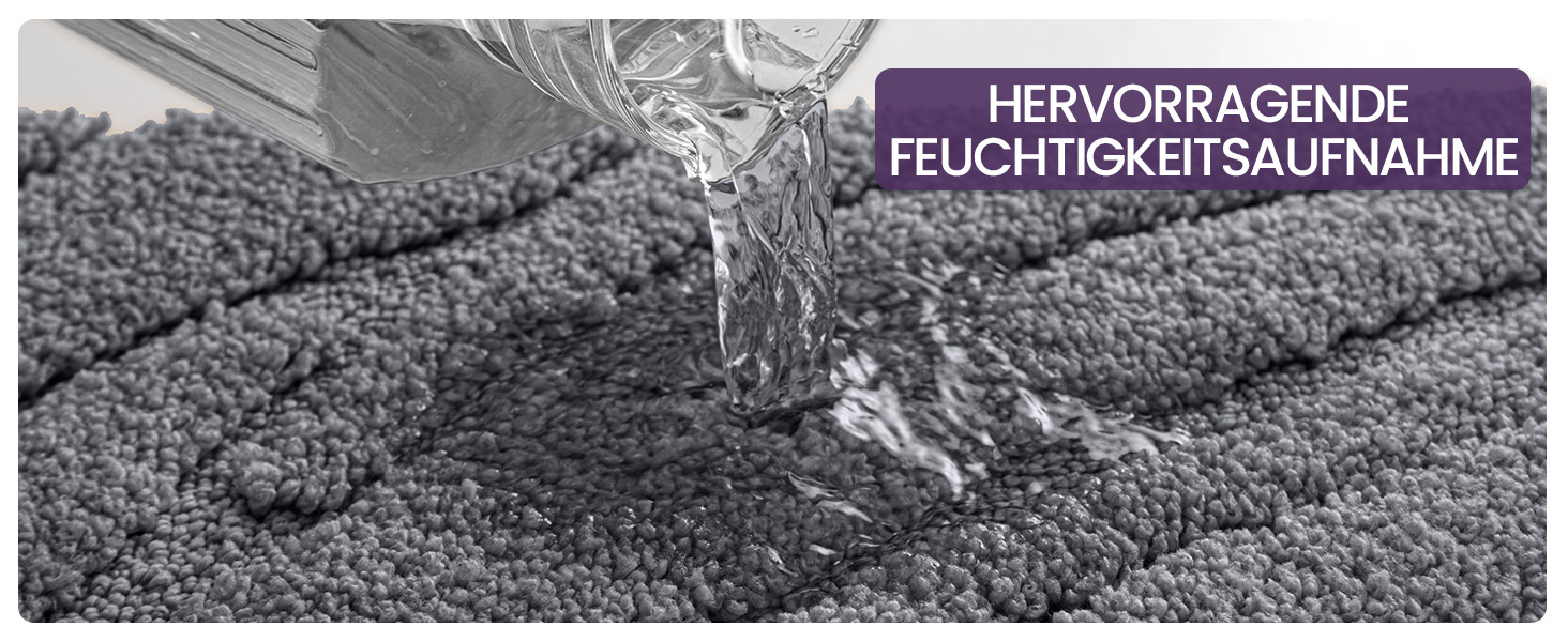 Килимок для ванної кімнати DEXI 61 x 110 см, сірий - м'який, неслизький, машинне прання