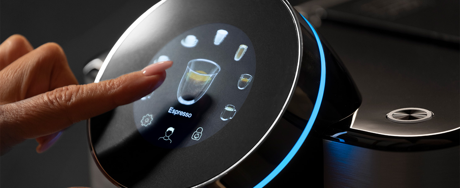 Кавомашина автоматична Cecotec Cremmaet Spin 1450W з TFT-дисплеєм, термоблоком, автоочищенням та місткістю для зерен 290г