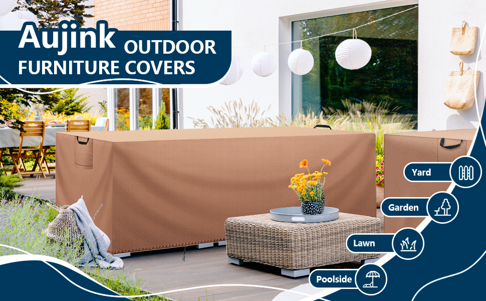 Захисний чохол для садово-патіо меблів, водонепроникний, 420D Oxford, Anti-UV, 90x90x90 см