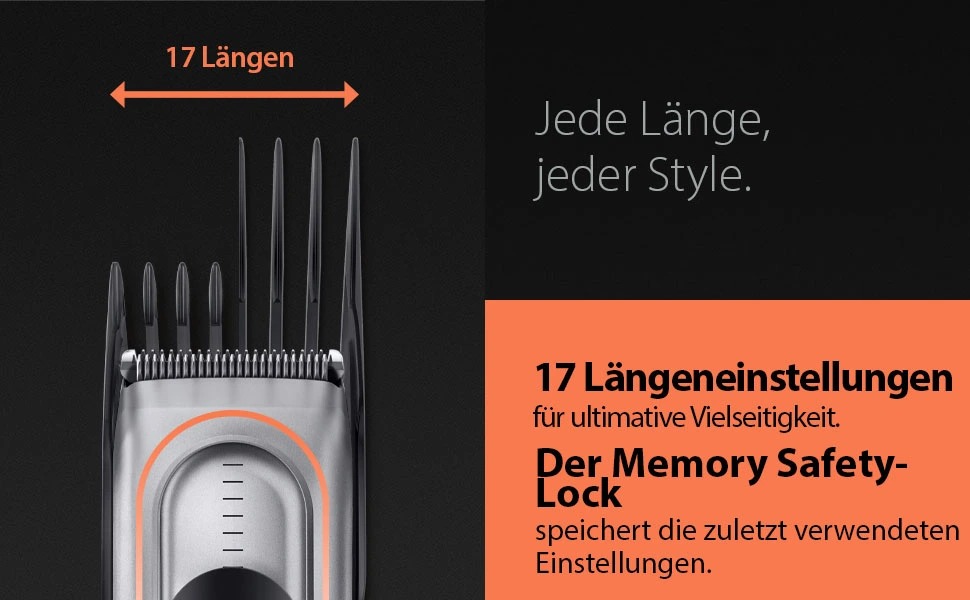 Машинка для стрижки Braun Series 7 HC7590: професійна, акумуляторна, 17 насадок, миється, сіра