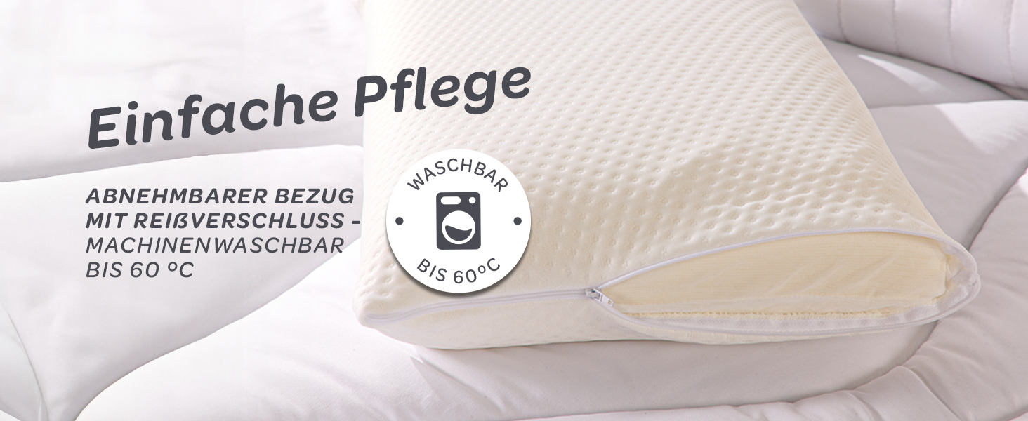 Ортопедична подушка для шиї Dunlopillo з ефектом пам'яті (Memory Foam), ергономічна підтримка при болях у шиї, 55x35x11 см