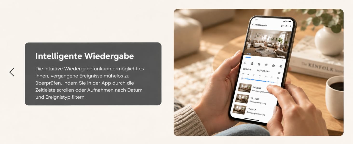 Відеоняня HelloBaby WiFi з камерою, нічним баченням та датчиком руху, двосторонній аудіозв'язок, керування через додаток, підтримка Cloud/SD карти пам'яті (Білий)