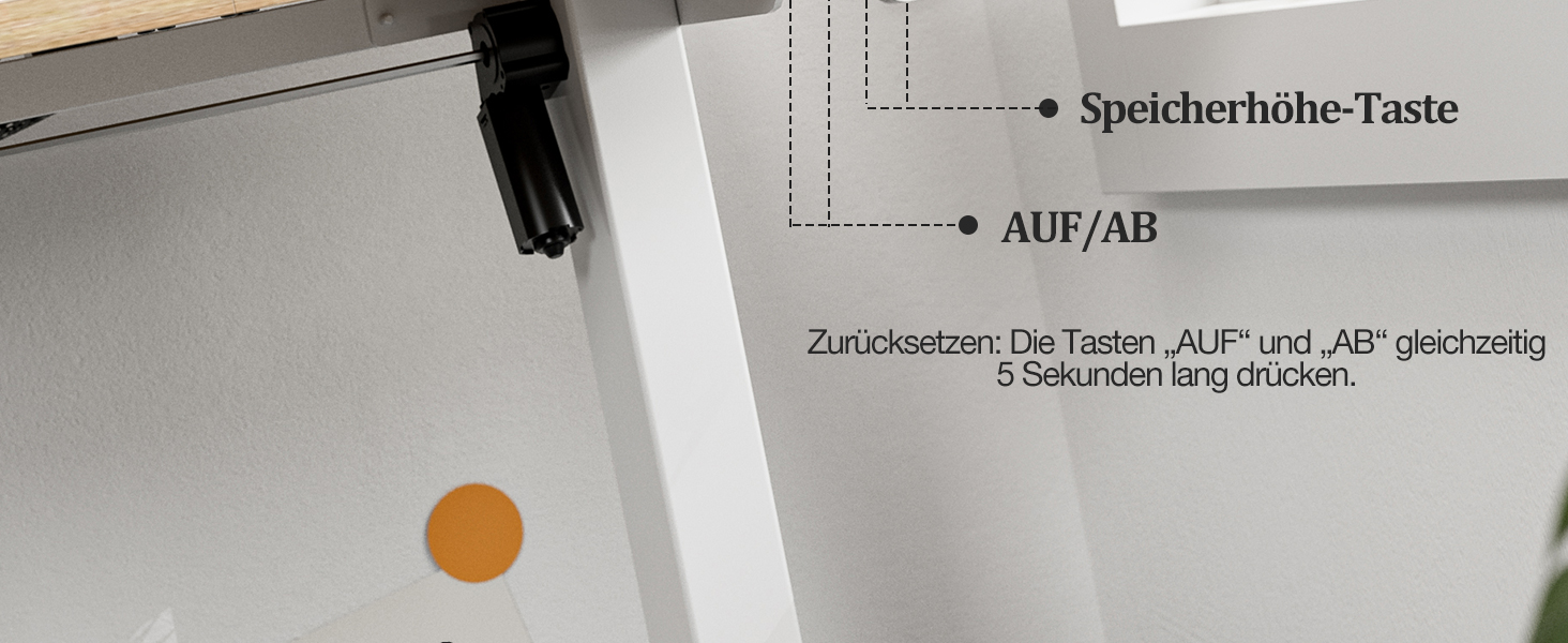 Регульований стіл 120x60 см, електричний з функцією пам'яті, стоячий/сидячий комп'ютерний стіл. Керування кабелями та гачки, регульований підйомний стіл для офісу та дому – Білий. (Світло-русявий, 100 см)