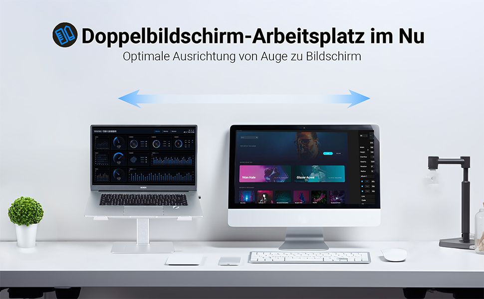 Регульований підставка для ноутбука, стіл-трансформер, для MacBook та ноутбуків 13-16.5