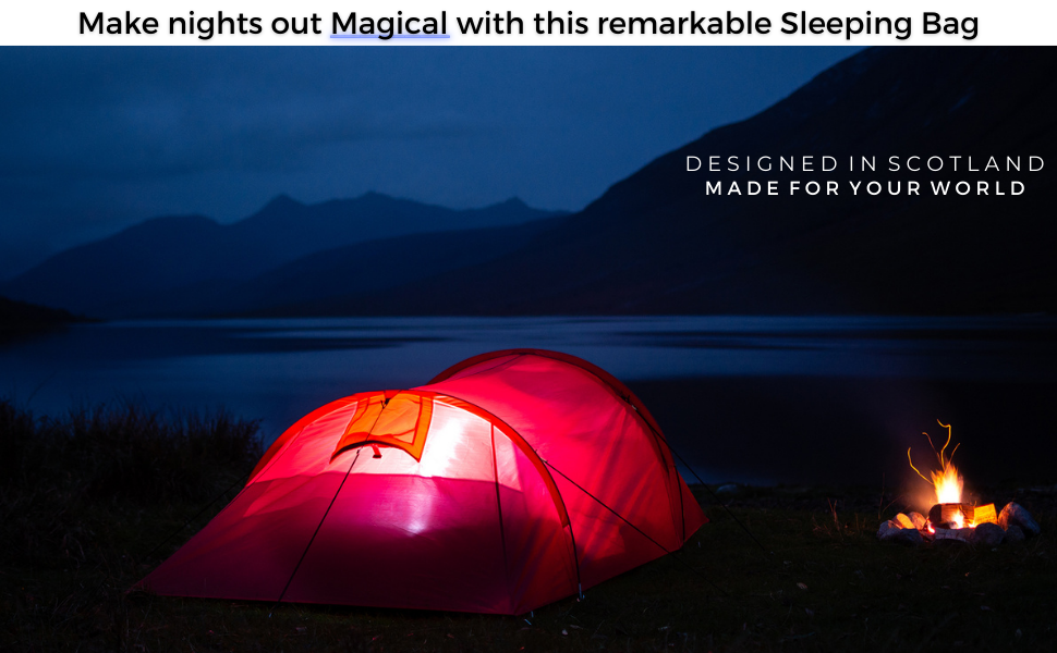 Двосезонний спальний мішок Highlander Sleepline 250 Mummy для кемпінгу та подорожей, фіолетовий