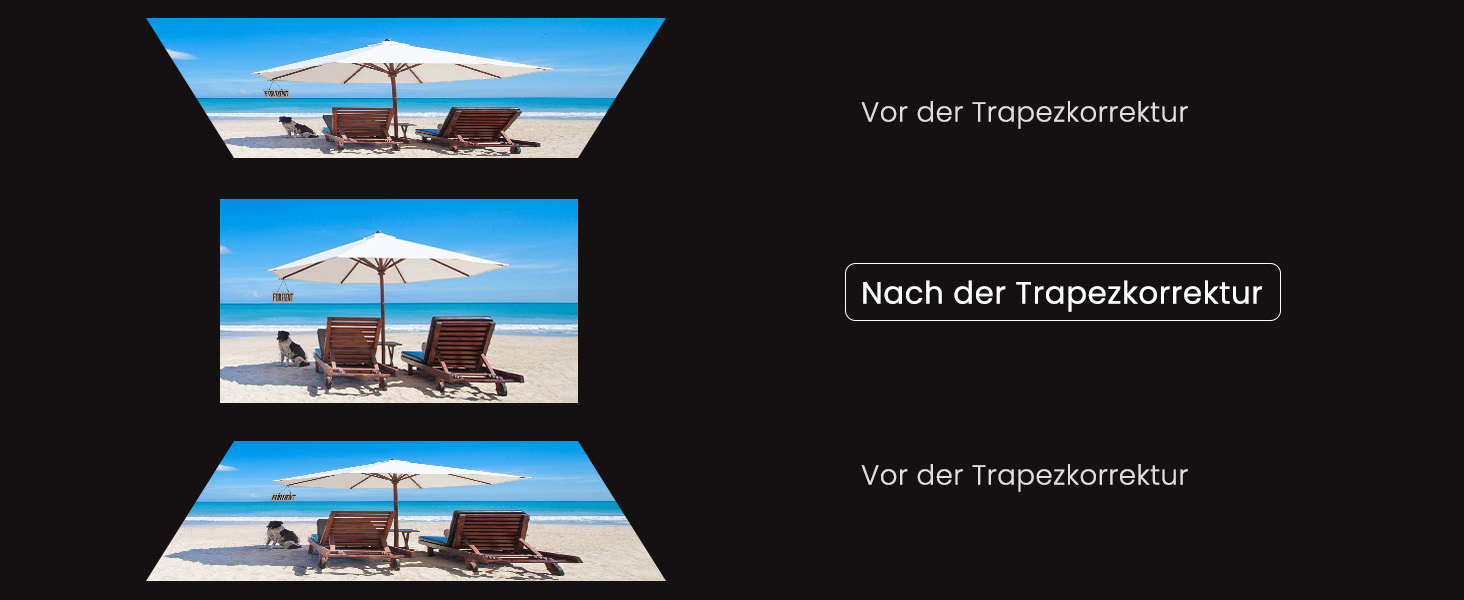 Проектор HAPPRUN Mini Beamer 4K H1: 1080P, Bluetooth, портативний, для дому та кінотеатру