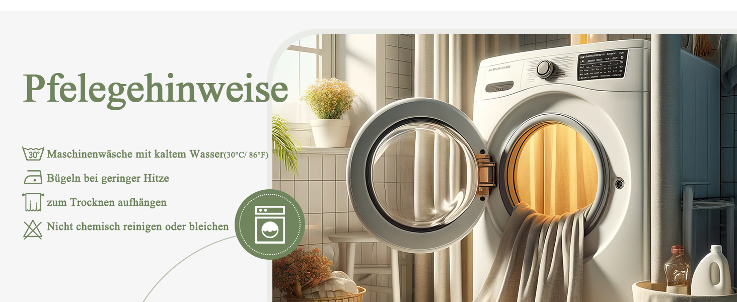 Шторка для душу EurCross з льону, текстурована, зелена, 180x200 см, для ванної кімнати, текстильна, важка, водонепроникна, з 12 кільцями, антибактеріальна, для готелів, поліестер, миється, штора для душу, зелена H200 x B180 см (1 шт.)