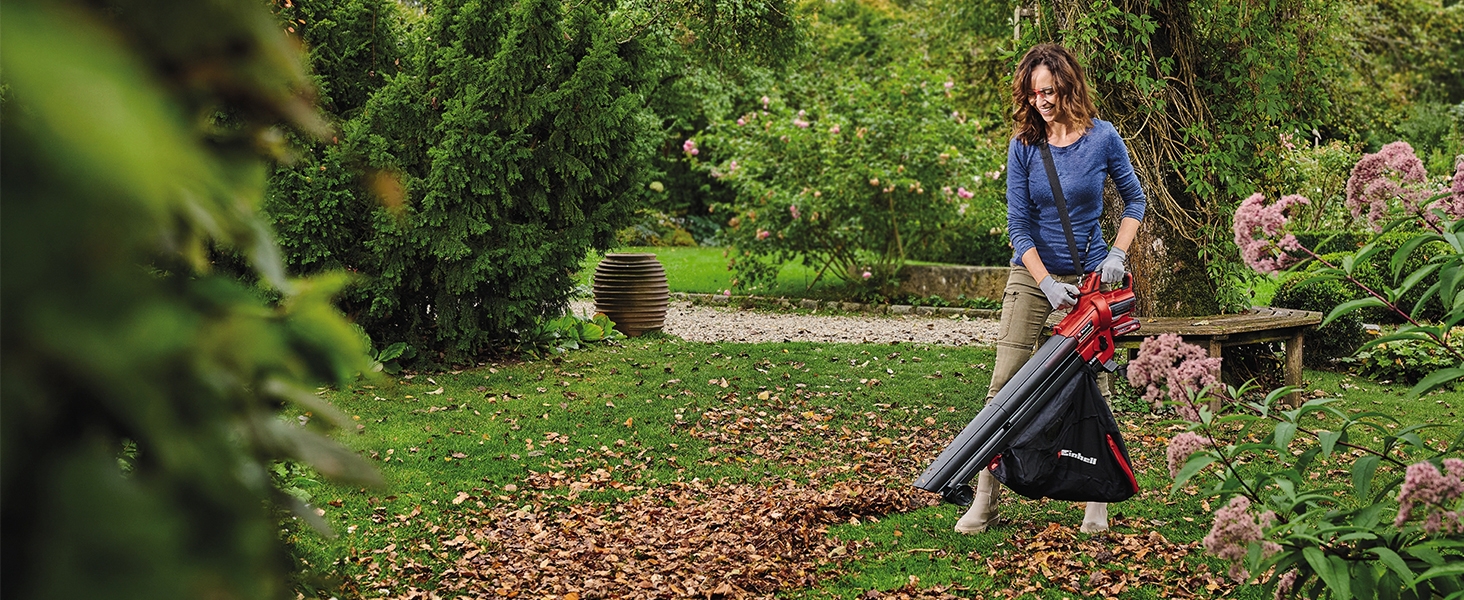 Акумуляторний повітродув та пилосос Einhell VENTURRO 18/210 Power X-Change (18 В, 500 м³/год, мішок 45 л, 210 км/год) без акумулятора та зарядного пристрою