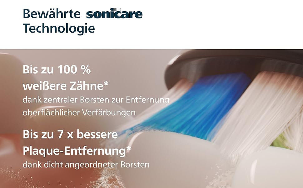 Смінні насадки для електричної зубної щітки Philips Sonicare W2 Optimal White, чорні, 8 шт, HX6068/88