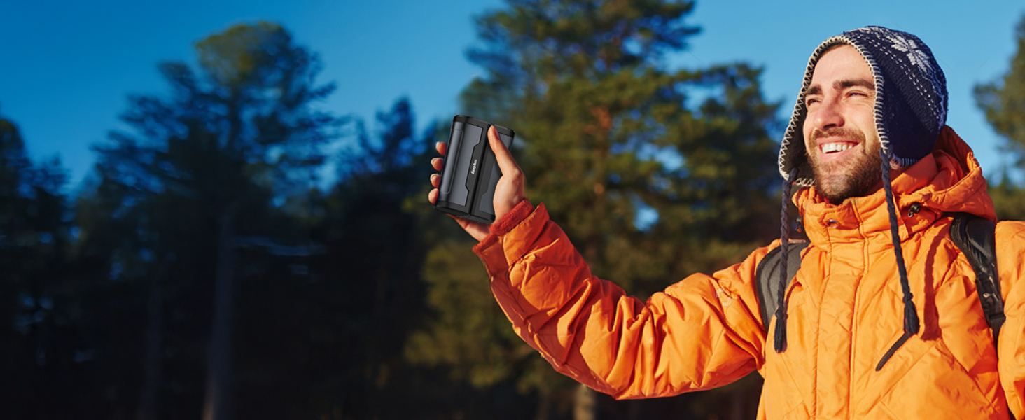 EasyAcc Портативний акумуляторний гріти руки чорного кольору - великий (сірий)