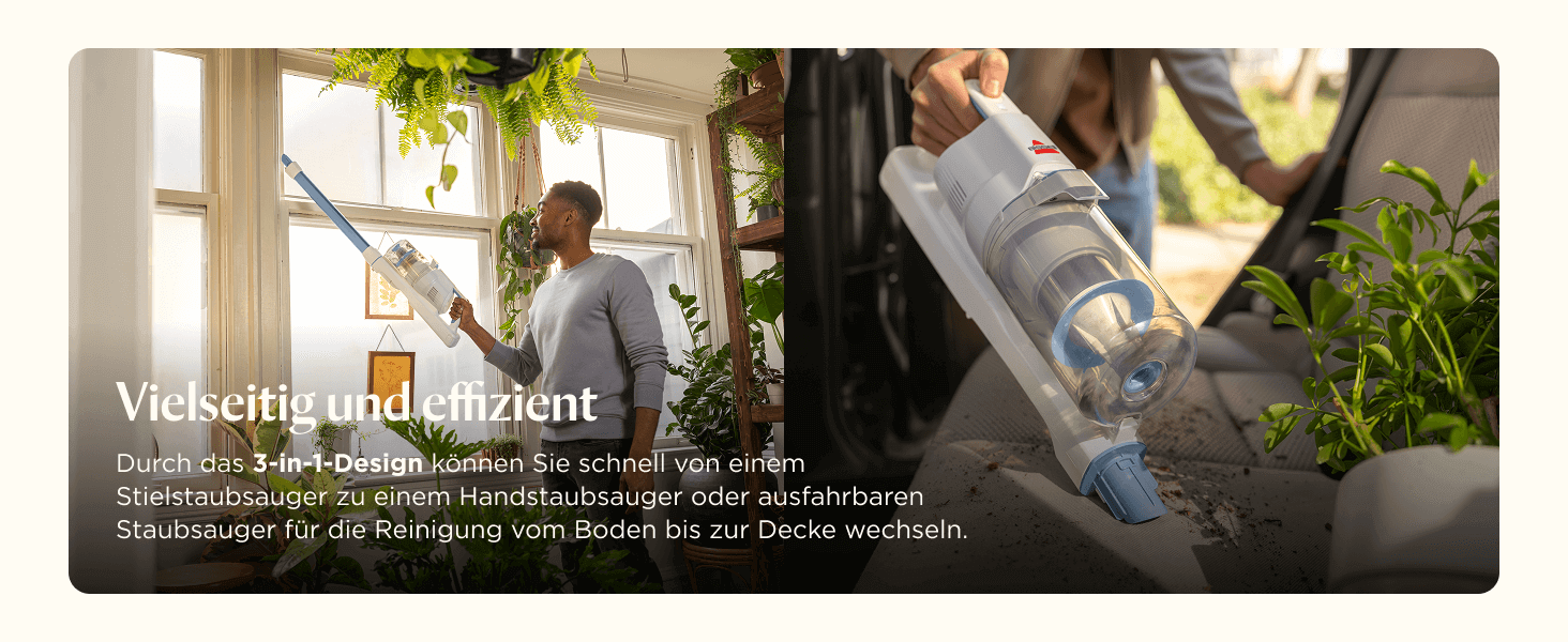 Акумуляторний пилосос Bissell PowerClean FurGuard для шерсті тварин з HEPA-фільтром, 2500 mAh, 50 хв роботи