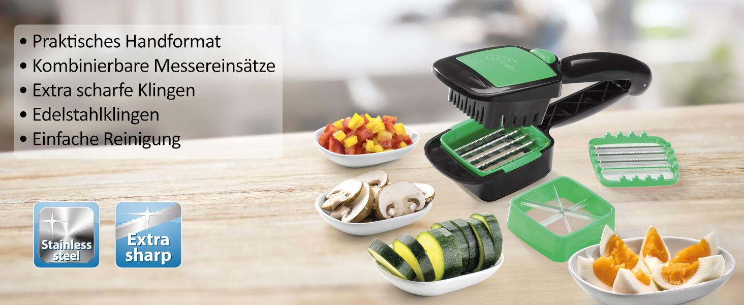 Овочерізка Genius Nicer Dicer Quick, набір з 5 предметів