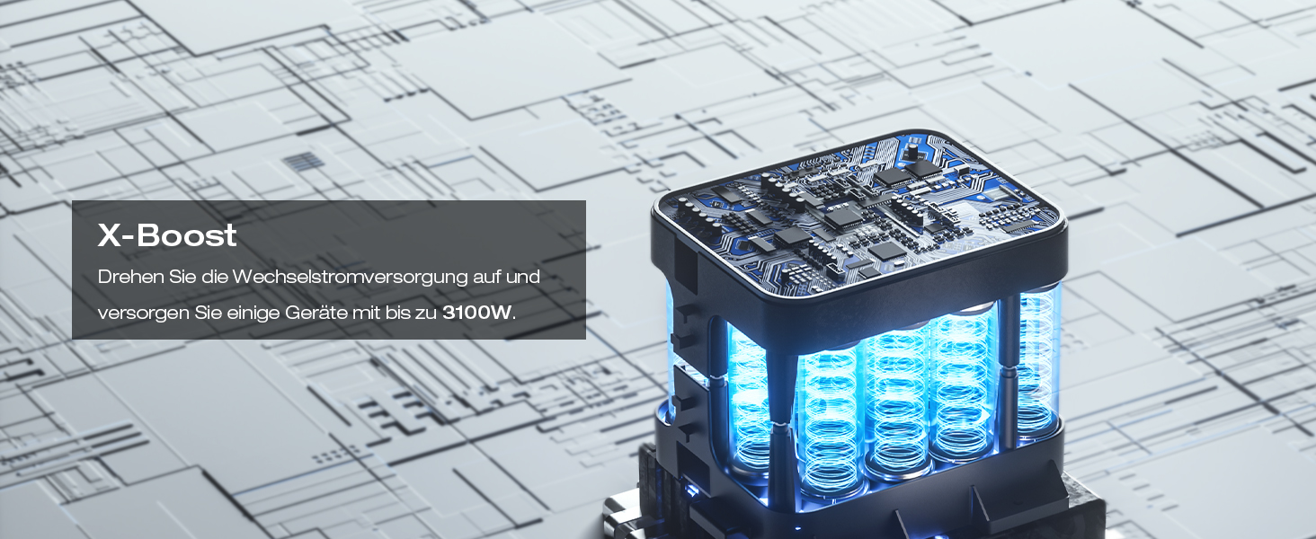Портативна зарядна станція EcoFlow DELTA 2 Max, 2048 Вт·год, потужність 3000 Вт (з 2 додатковими акумуляторами по 400 Вт)