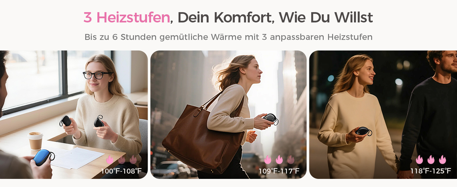 Електричні грілки для рук OCOOPA 2 шт. з дизайном гребінця, багаторазові, 4000mAh, 1.5 см, підходять у рукавички та сумки, подарунок на Новий рік, для жінок, зимові аксесуари, Ocoopa x UT5 Wiesengeflüster (Кількісний випуск)