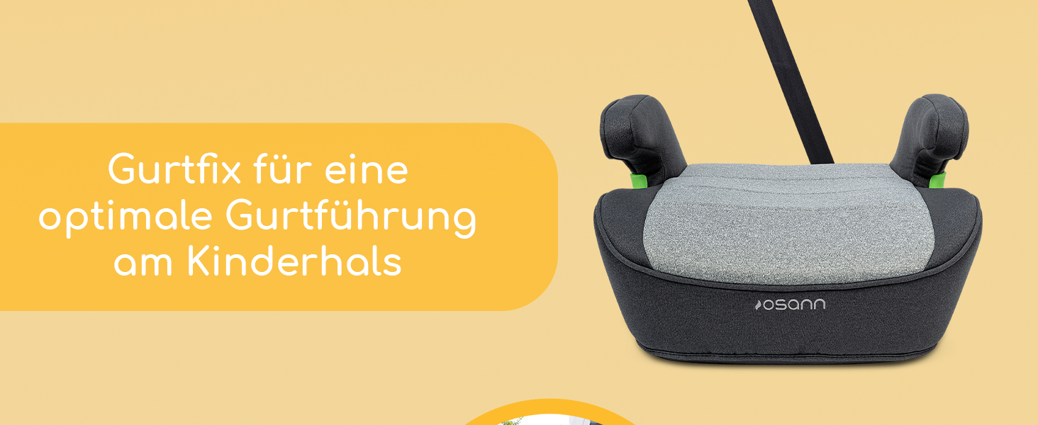 Автокрісло Osann Lux Isofix (126-150 см) Universe Grey i-Size - Підвищення з Isofix, зручне та безпечне для дітей