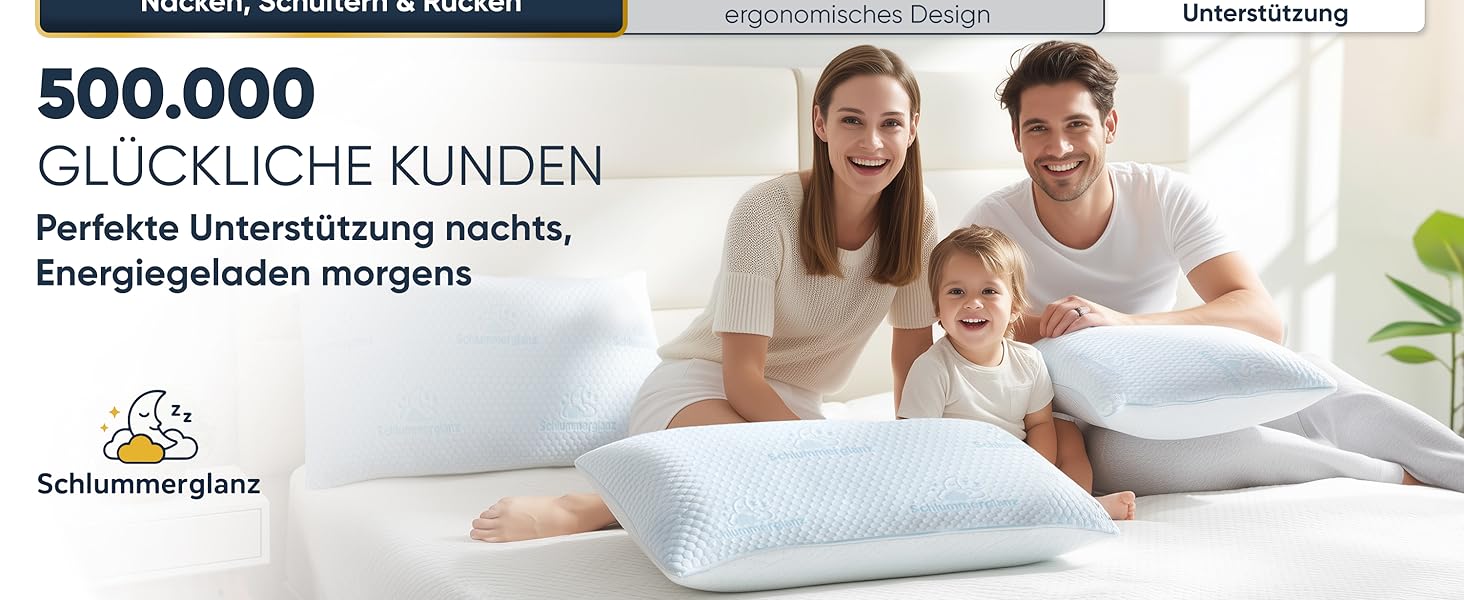 Подушка з піною з пам'яті - подушка 40x80, регульована висота - подушки для сну для тих, хто спить на боці та інші - преміум наповнювач проти болю в шиї - легкий вибір потрібної висоти