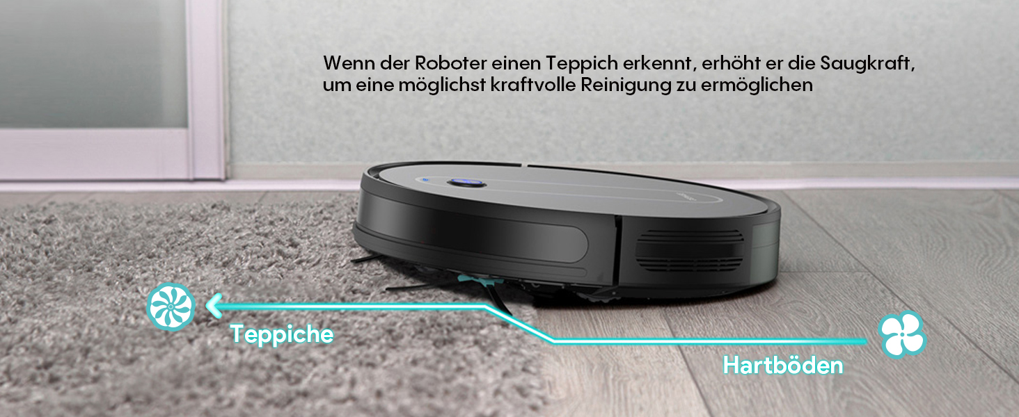 Робот-пилосос 3000PA Strong Vacuum Cleaner Robot ультратонкий робот-пилосос - 120 хвилин роботи, Wi-Fi робот-пилосос без функції миття підлоги для ретельного прибирання шерсті домашніх тварин, килимів, твердої підлоги, 6 режимів прибирання