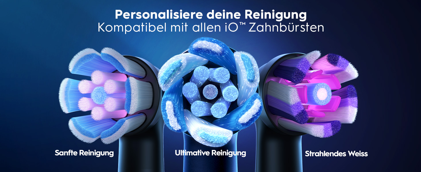 Електрична зубна щітка Oral-B iO Series 6 Black Lava, набір: щітка, 3 змінні насадки (Probierset) та чорний дорожній футляр