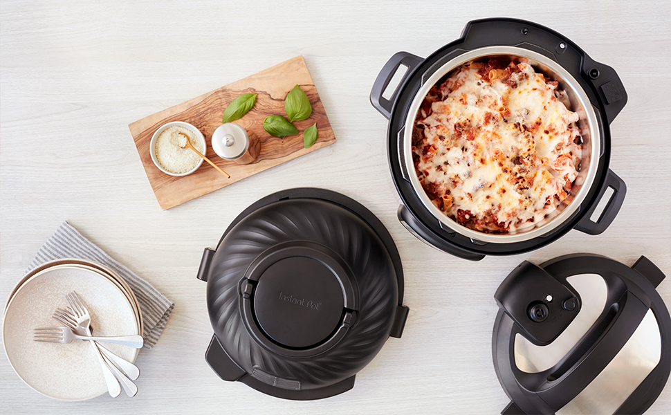 Instant Pot Duo Crisp 5.7L – мультикухня 11-в-1: мультиварка, фритюрниця, скороварка, пароварка, гриль, су-від