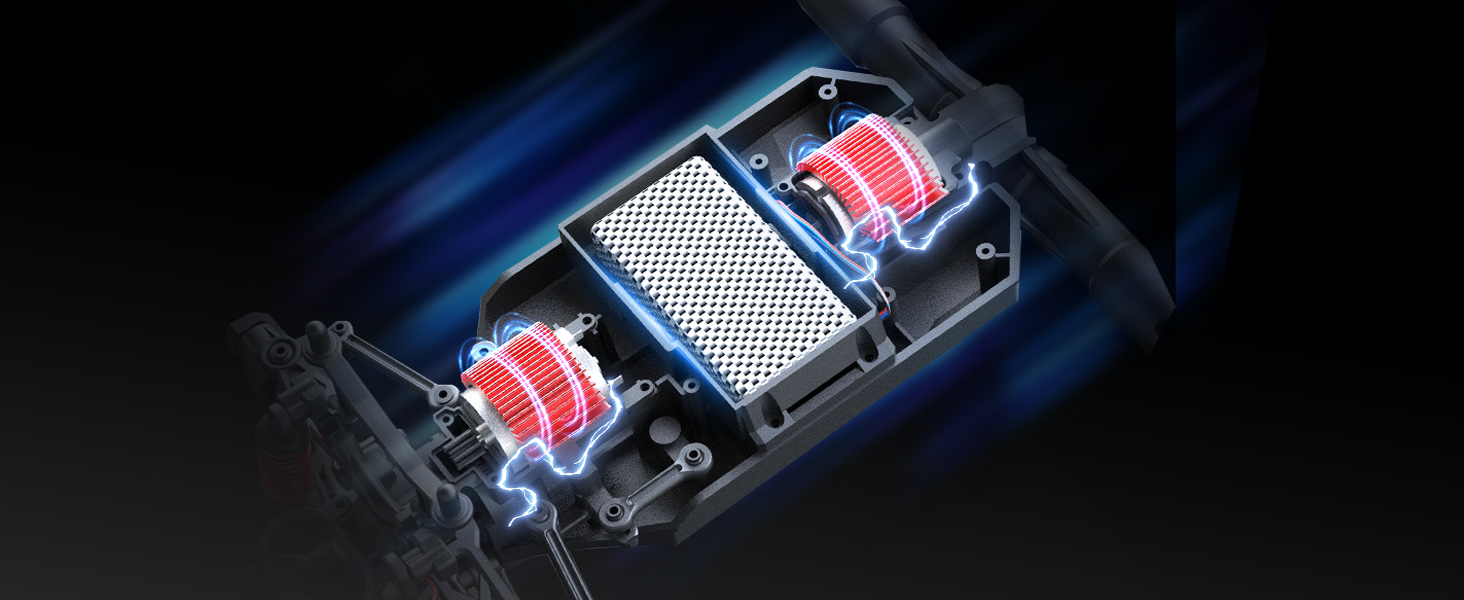 Радіокерований позашляховик Monstertruck 1:16 4WD 40 км/год для дітей та дорослих 8+