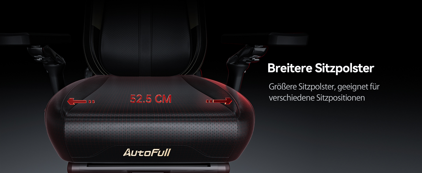 Ігрове крісло AutoFull M6 Ultra 2.0 з функціями підігріву та охолодження, чорне