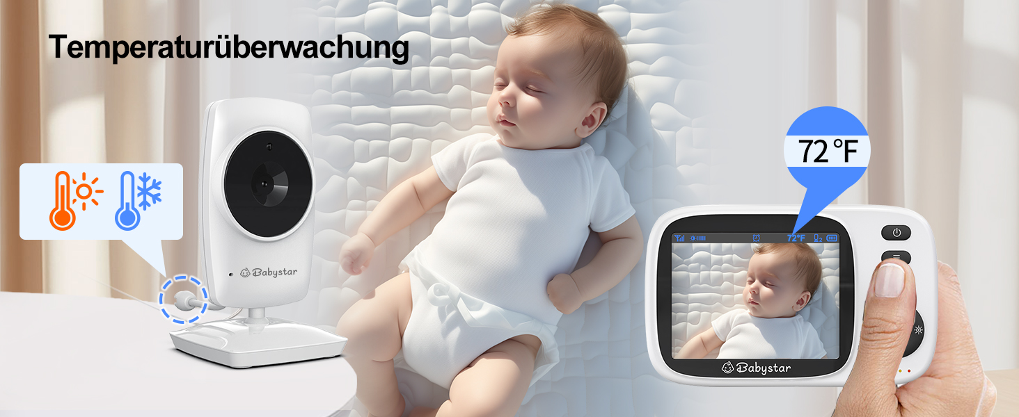 Відеоняня Babystar з камерою та екраном 3.2