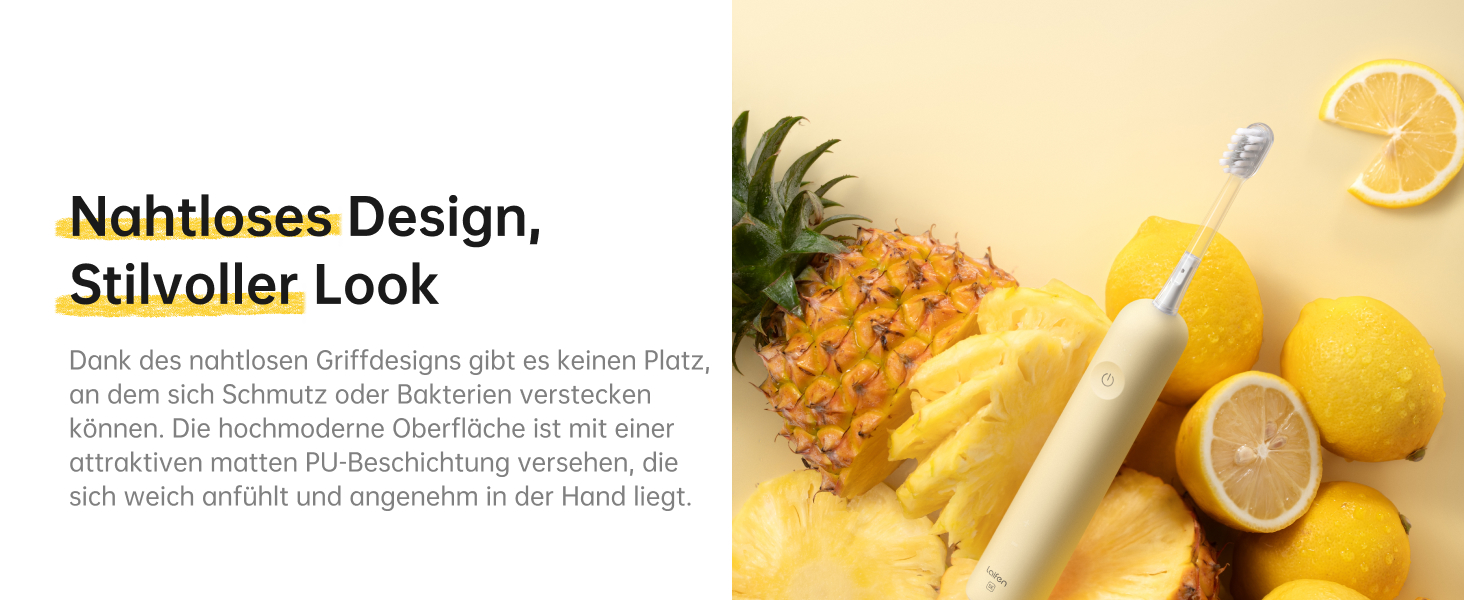 Електрична зубна щітка Laifen Wave Spezial з осциляцією та вібрацією, звукова, для дорослих, з додатком, 2 насадки (зелена), 1 шт. (упаковка) (жовта, 1 шт. (упаковка))