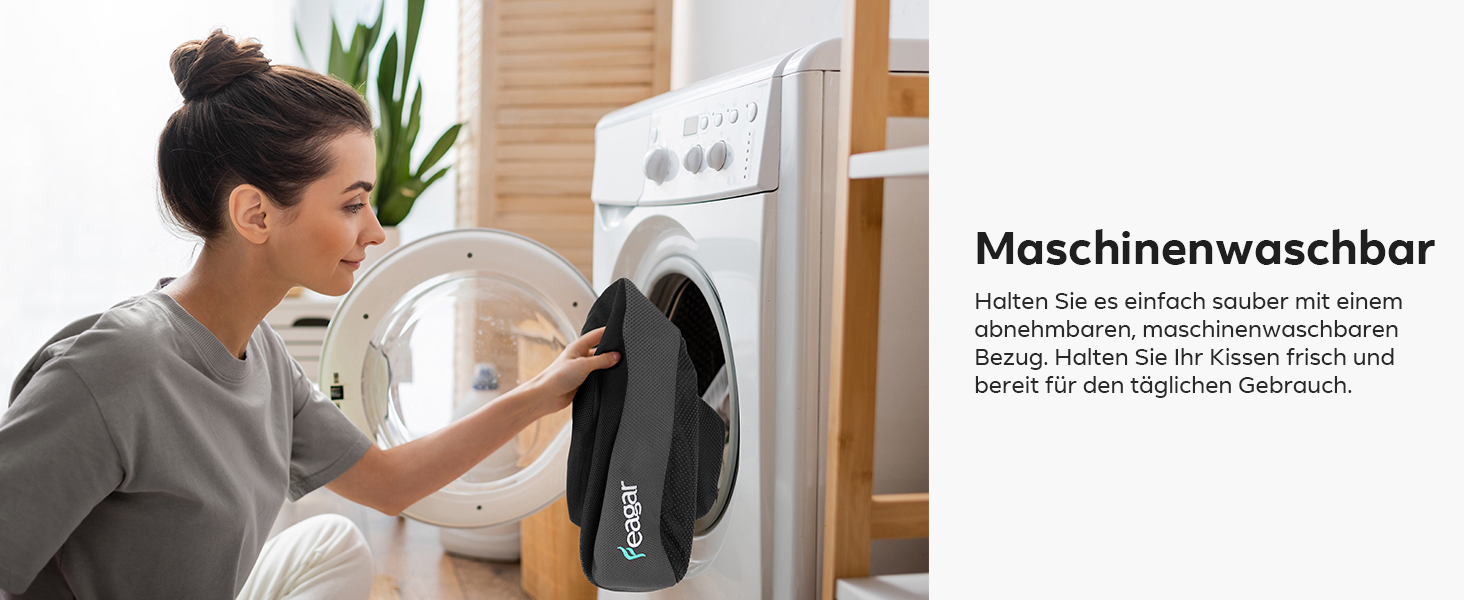 Ортопедична подушка для сидіння Feagar з memory foam - ергономічна подушка для офісного крісла, авто та дому - для полегшення болю в куприку при тривалому сидінні, неслизька (до 100 кг) (Сірий)