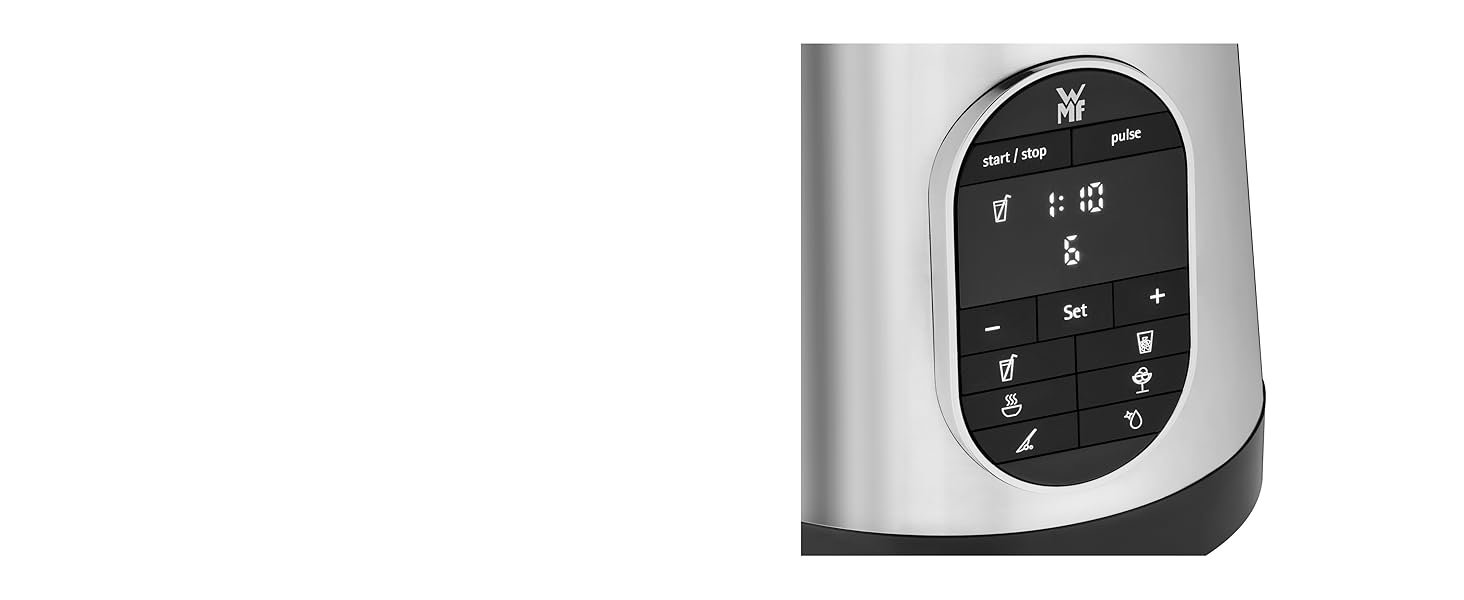 Високопродуктивний блендер WMF Kult Pro 1.600 Вт з 6 автопрограмами, 1.8л, подрібнення льоду та функцією інтервального режиму