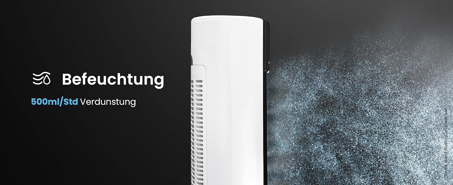 Повітряний охолоджувач Pro Breeze OmniAir з функцією водяного охолодження та пультом ДУ, 4 режими, 7л