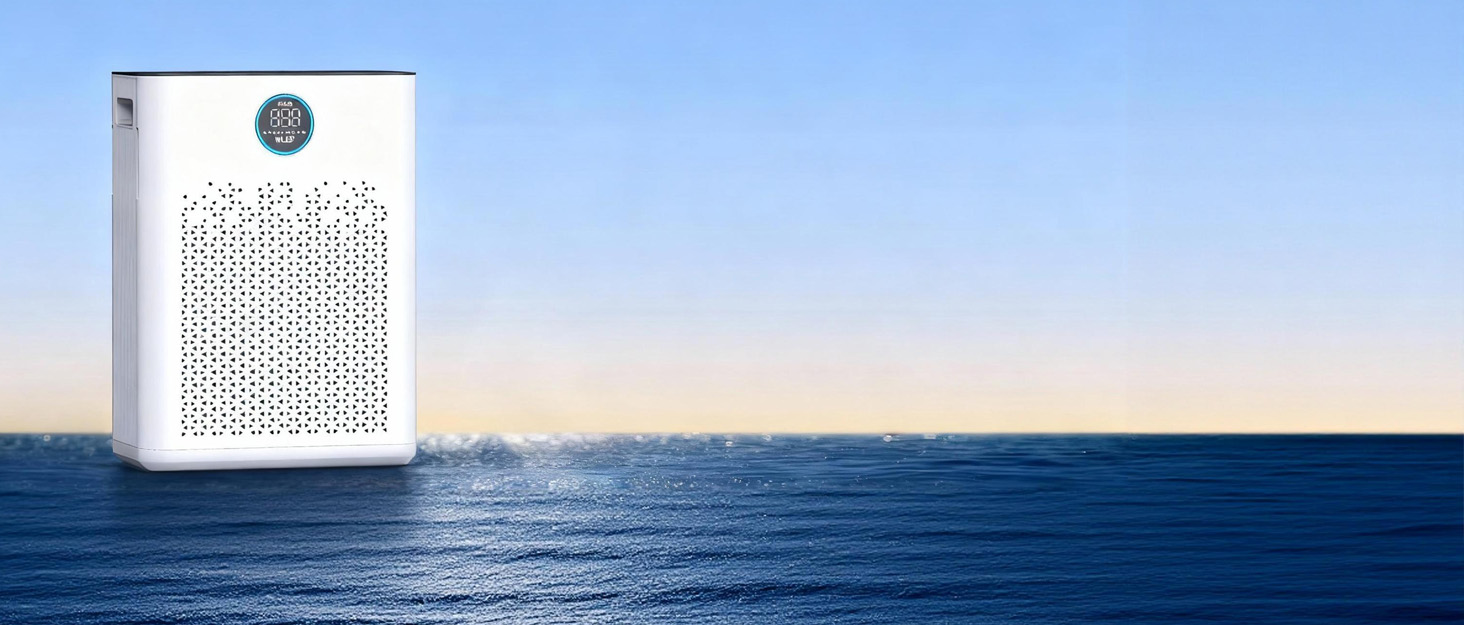 Повітряний фільтр з керуванням через додаток, HEPA H14, фільтр з активованим вугіллям, розумний очищувач повітря для дому з Alexa, для великих приміщень, Smart WiFi, KJ3-7S