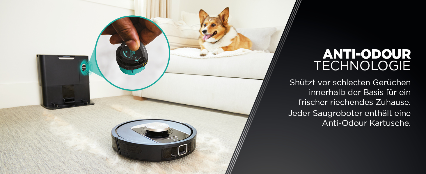 Робот-пилосос Shark PowerDetect 2-в-1 з функцією миття, самостійне очищення на 60 днів, LiDAR-навігація, NeverStuck, керування через додаток, RV2800ZEEU, чорний