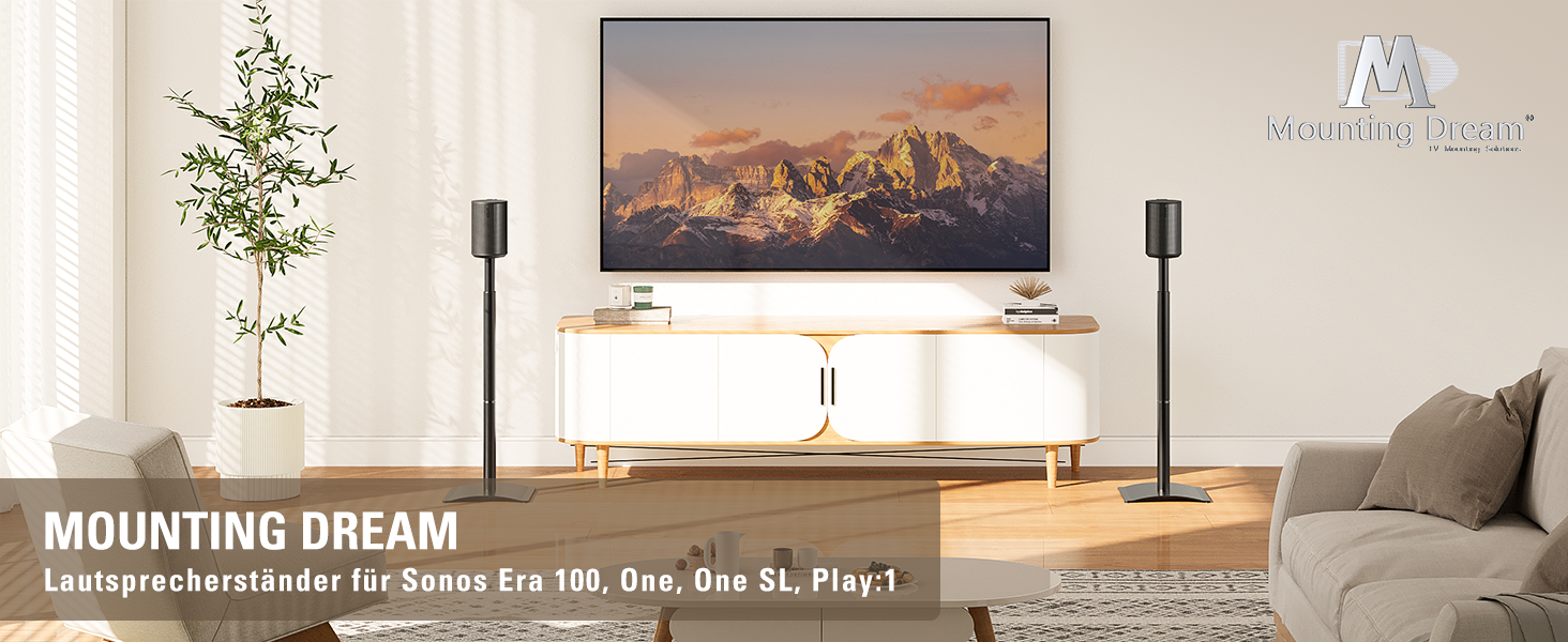 Настільна підставка-тримач Mounting Dream для колонок Sonos Era 100, Sonos One та Play:1