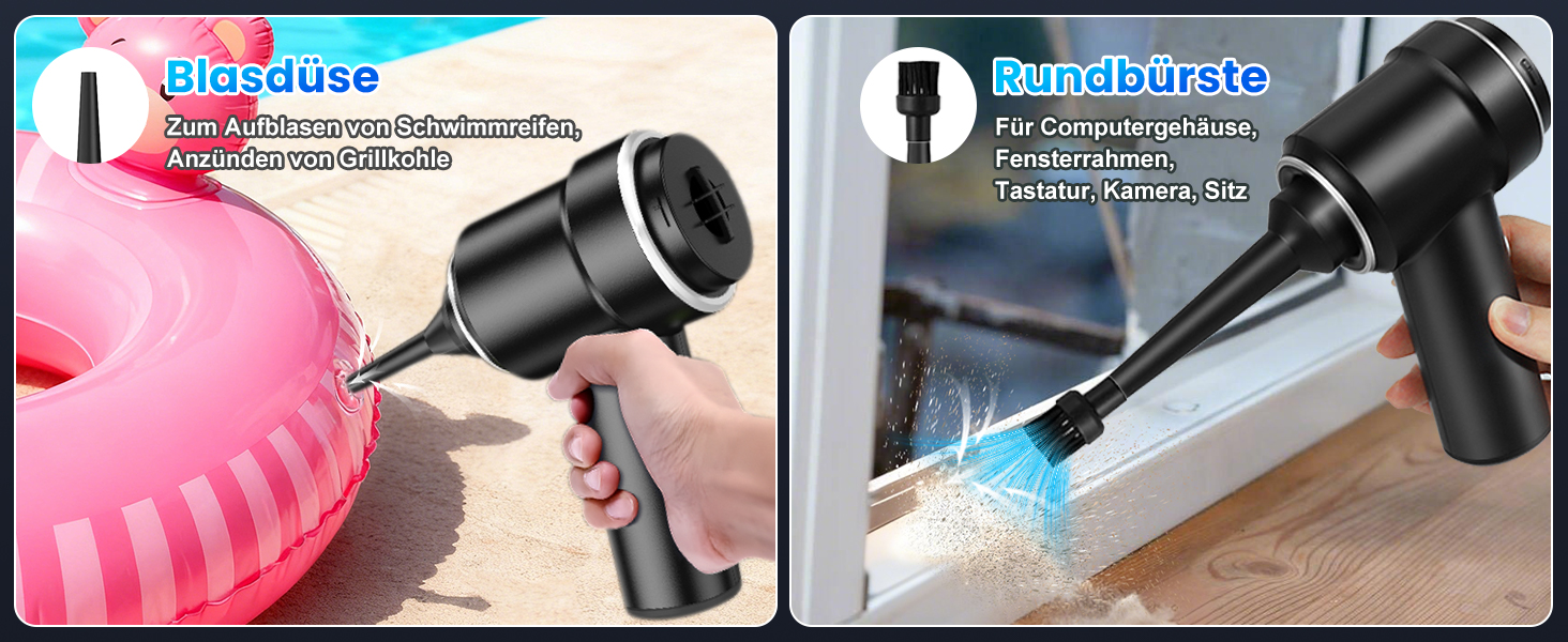 Акумуляторний ручний автомобільний пилосос 12000Па з HEPA-фільтром та LED-підсвіткою, бездротовий міні-пилосос для авто, дому, диванів та шерсті тварин