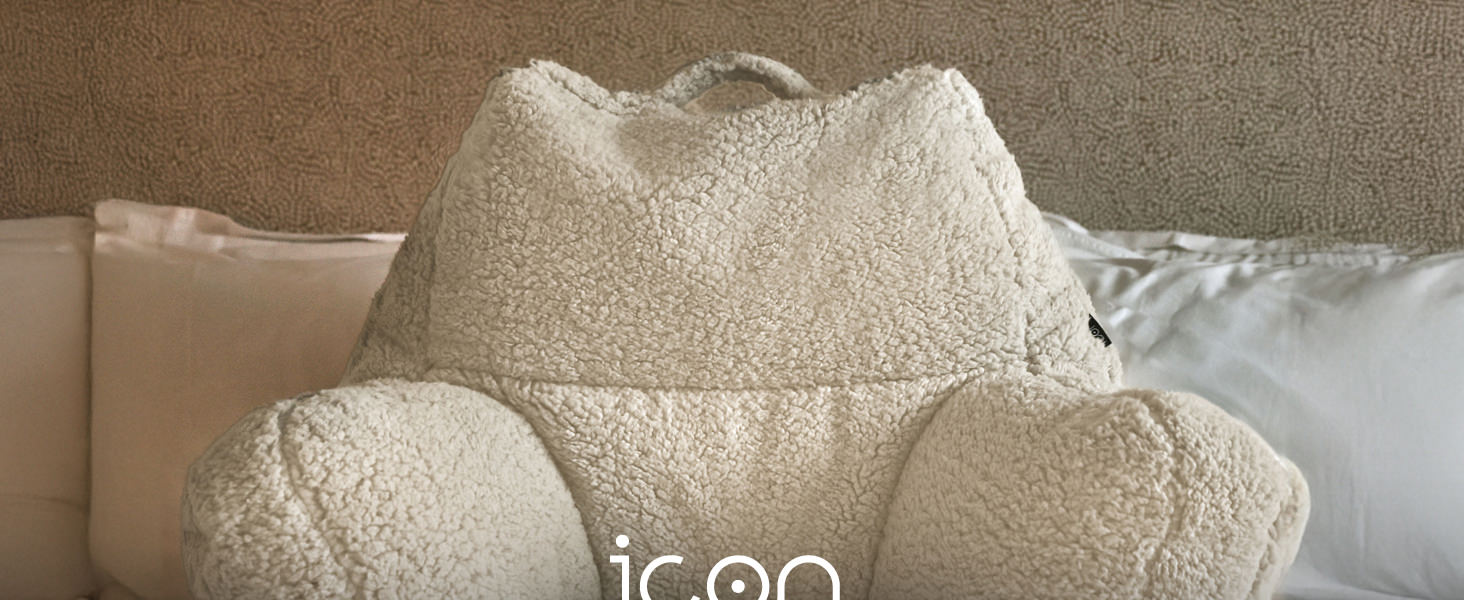 М'яке крісло-подушка для читання з підставкою для спини, Ведмедик, Сірий (1 шт.)