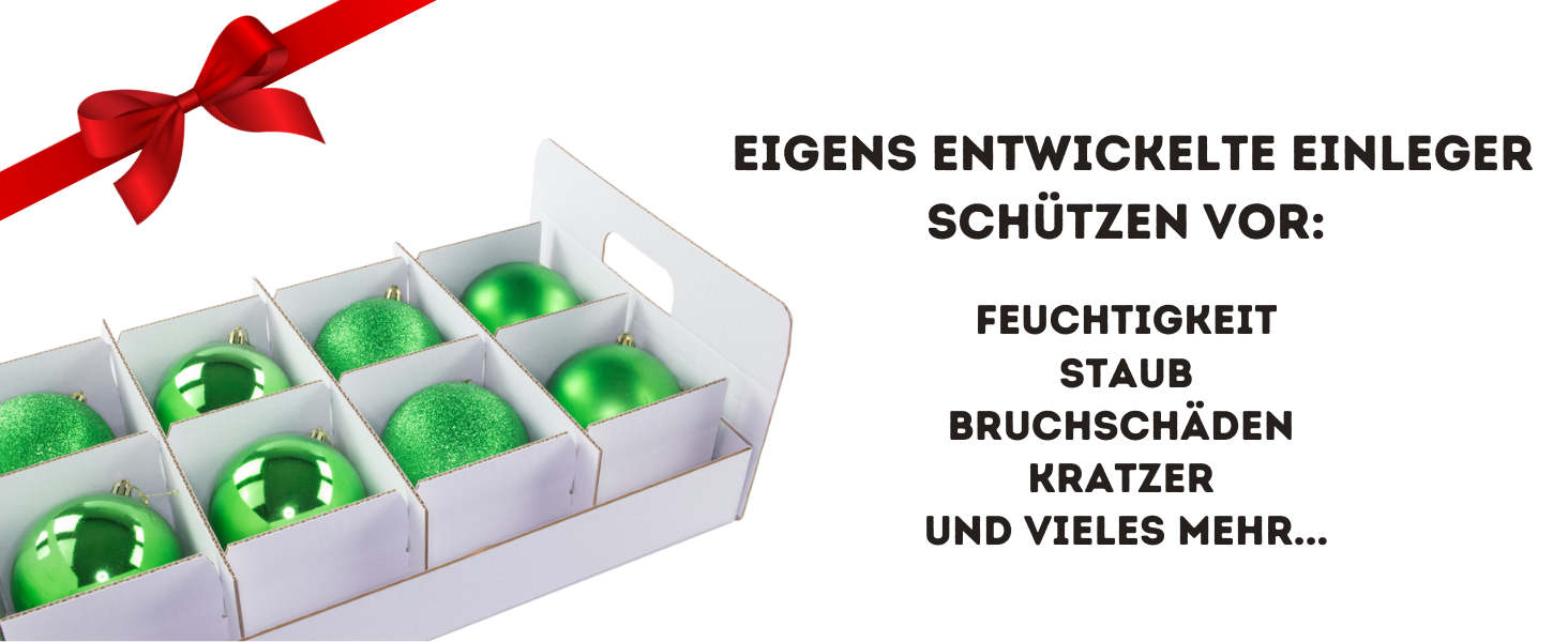 Коробка для новорічних кулі - ялинкових прикрас та декору (61 літр), червона