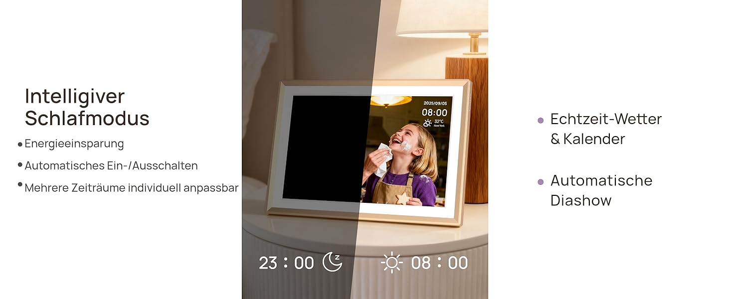 Цифровий фоторамка ARZOPA 14 дюймів: Металевий корпус, хмарне сховище, FHD 1920x1200, сенсорний екран, для подарунків