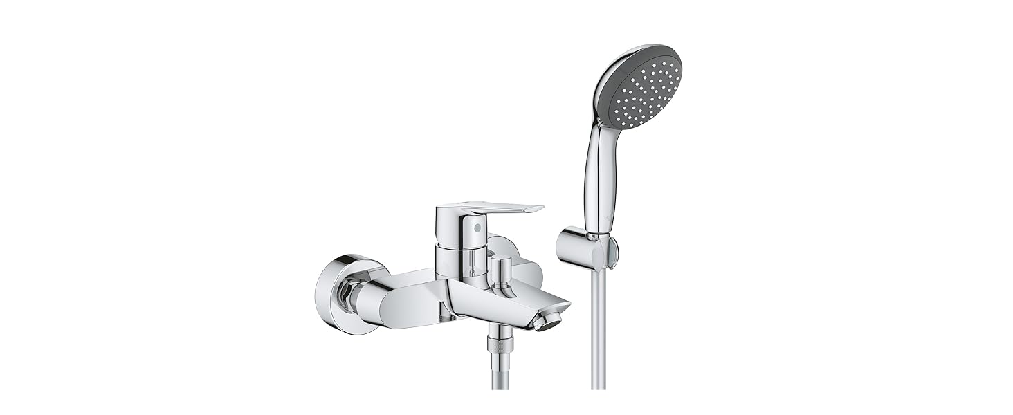 Змішувач для ванни Grohe Start, накладний, хром, з інструментом (24206002)