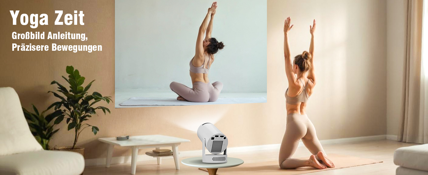 Міні проектор Alwtniet 4K з Wi-Fi 6, Bluetooth 5.4, 5W динаміком, автоматичною корекцією трапецеїдальних спотворень, поворотним на 180°, портативний для дому та вулиці (Android 11)