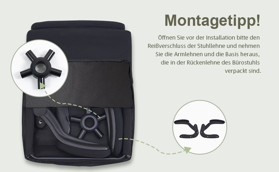 Органомічний офісний стілець CASTLOVE з підйомними підлокітниками, високою спинкою та функцією гойдання. Макс. вантажопідйомність 150 кг (Чорний, тканина)