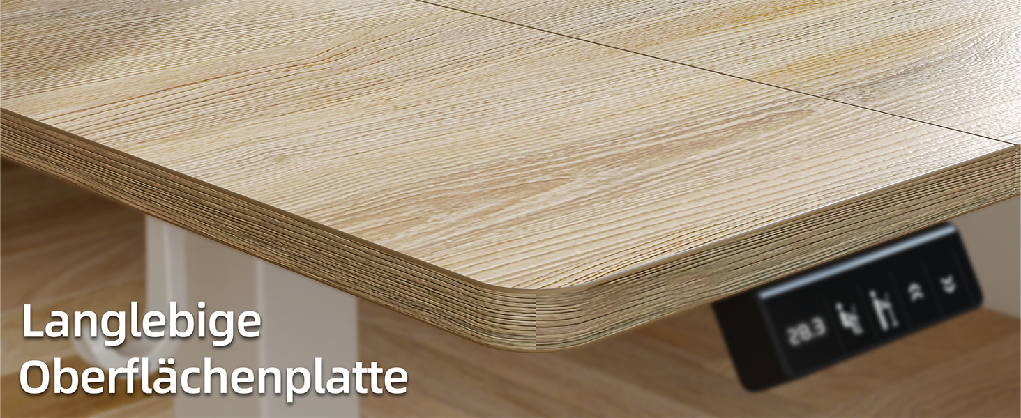 Електричний регульований стіл BEXEVUE 120x60 см, білий. Стіл для роботи з пам'яттю, комп'ютерний. Матеріал: акорн