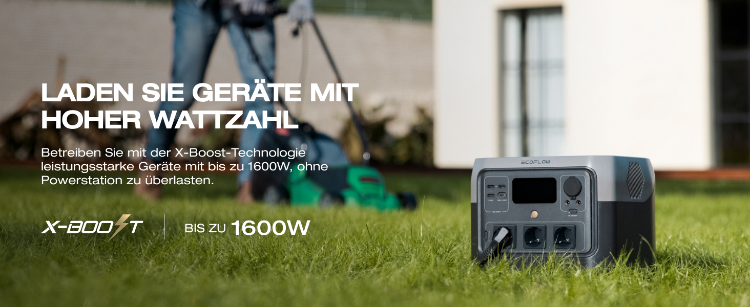 EcoFlow RIVER 2 MAX: портативна електростанція 512Wh з кабелем XT60, LiFePO4, 1000W, для кемпінгу, невідкладного живлення та дому